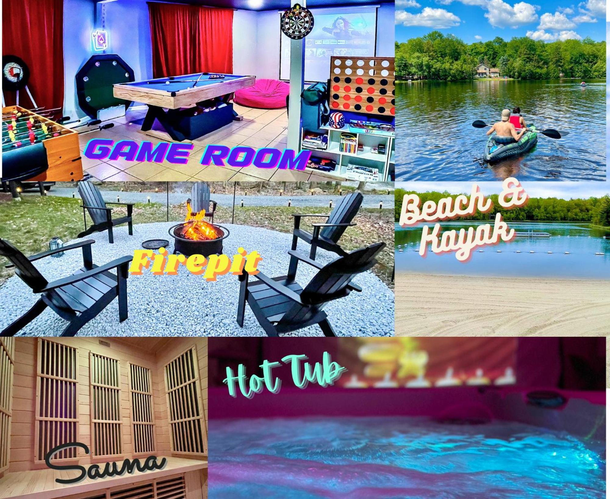 Zen Spa Oasis Retreat Sauna/Hotub/Firepit/Fun/Gameroom Blakeslee Exterior photo